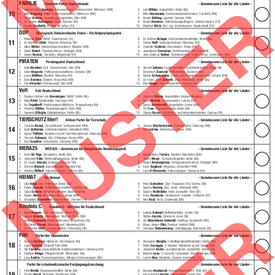 Musterstimmzettel